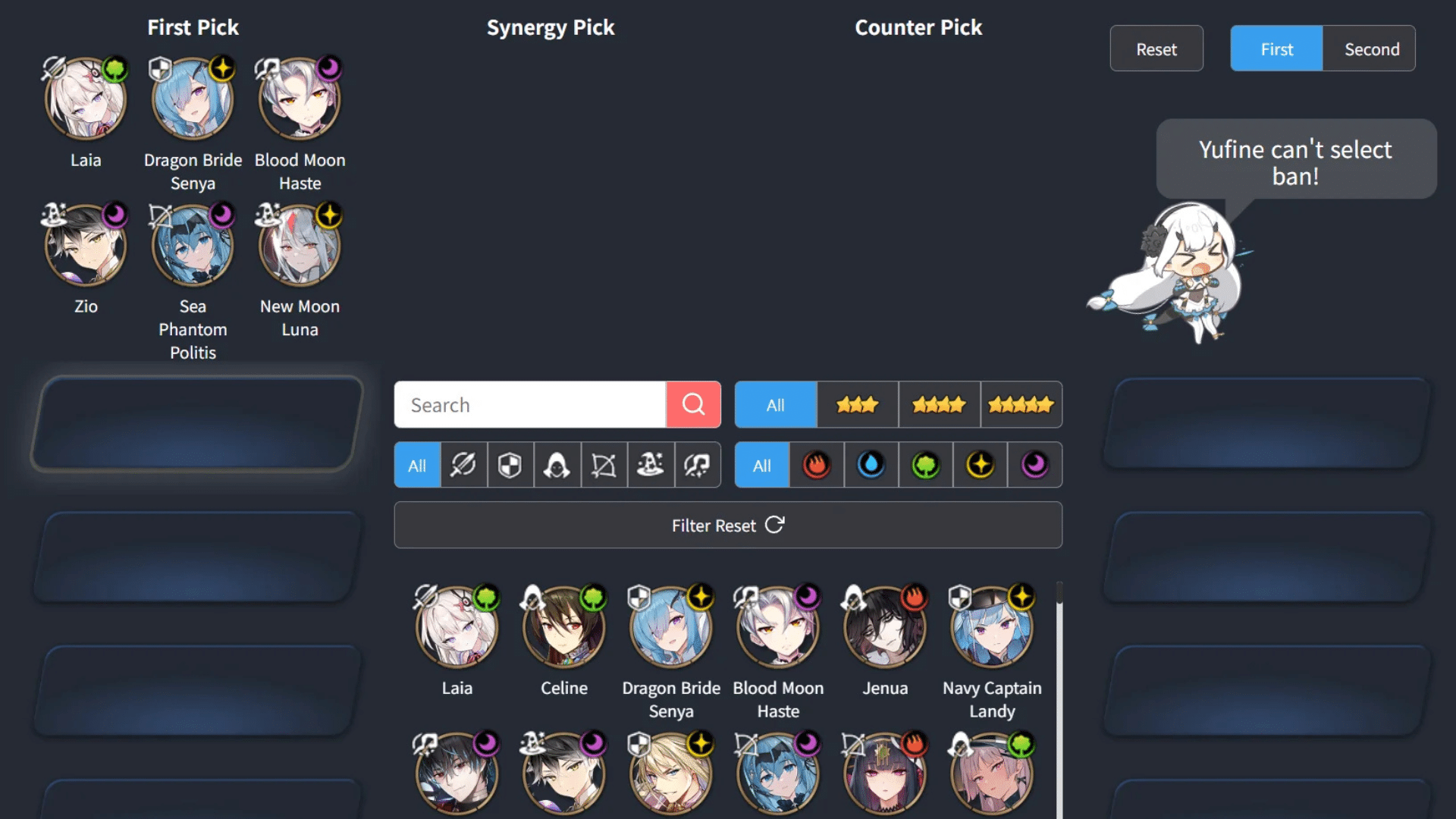 Epic Seven RTA draft pickban