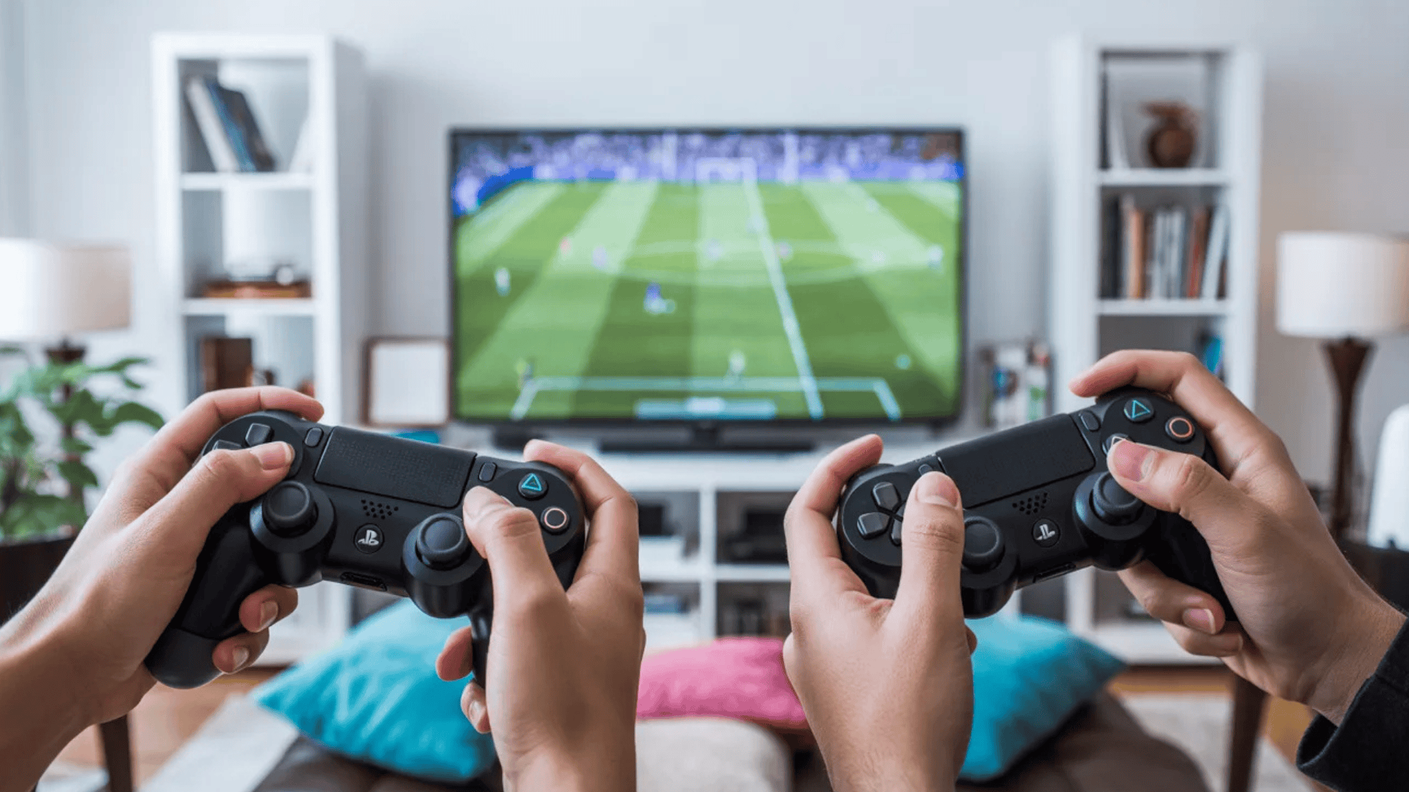 playing video games