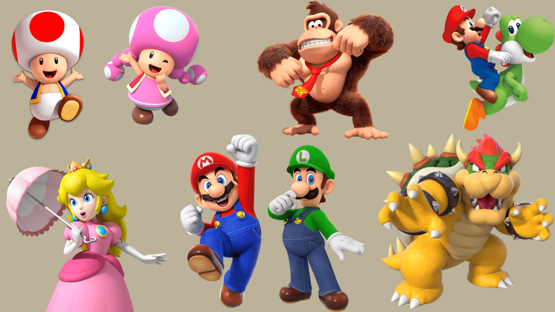 super mario characters names with roles and relationships