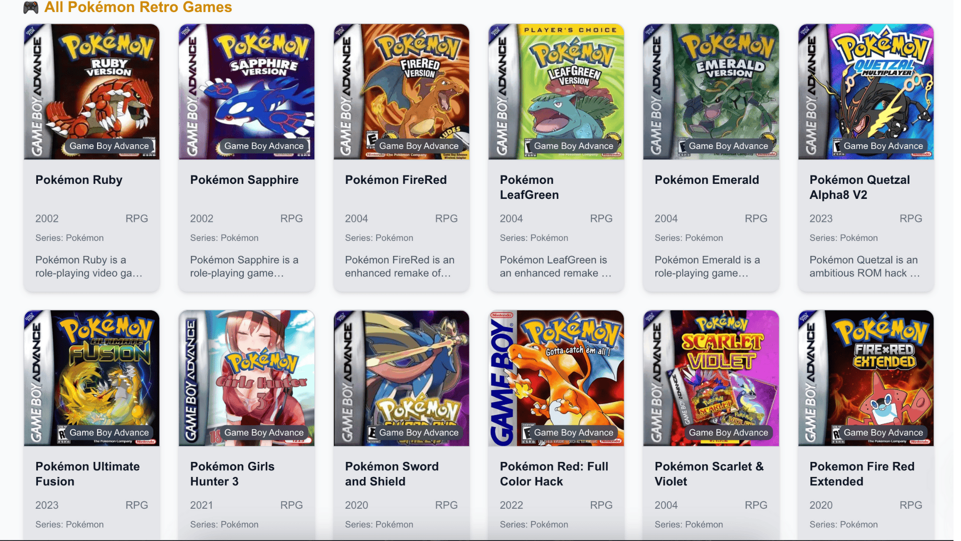 top platforms to play pokemon games unblocked